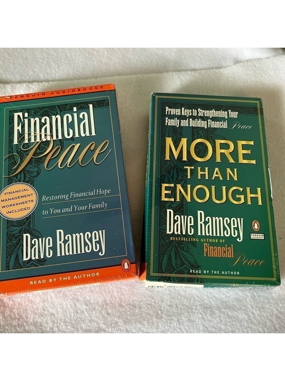 Sealed Financial Peace & More than Enough Cassette Audio Books by Dave Ramsey
